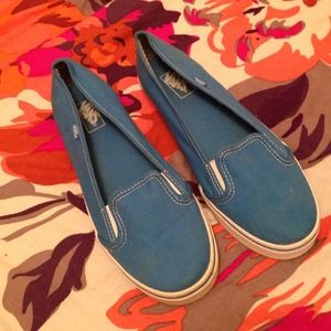 ✨REDUCED✨Blue vans slip ons