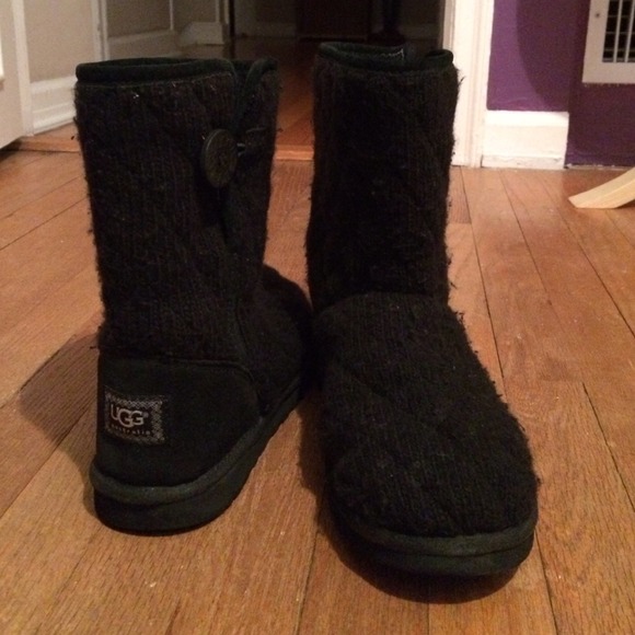 UGG Shoes - Black knit uggs size 9