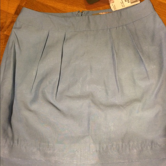 Shimmery blue skirt