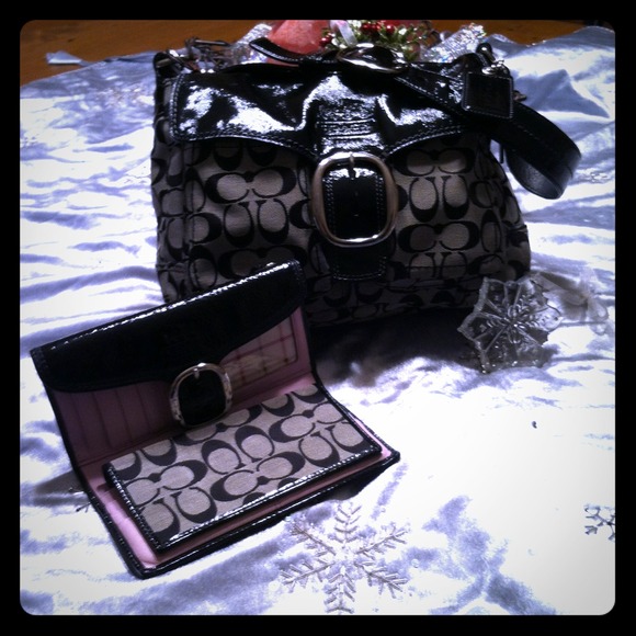 Coach Purse beautiful. Bag and wallet trade