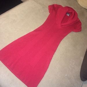 Red sweater Dress