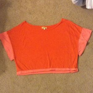 Color block crop top