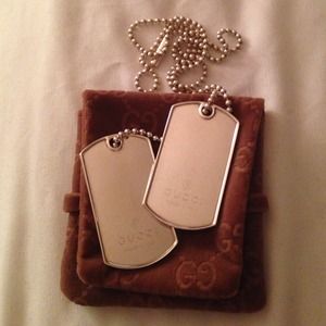 Gucci dog tags