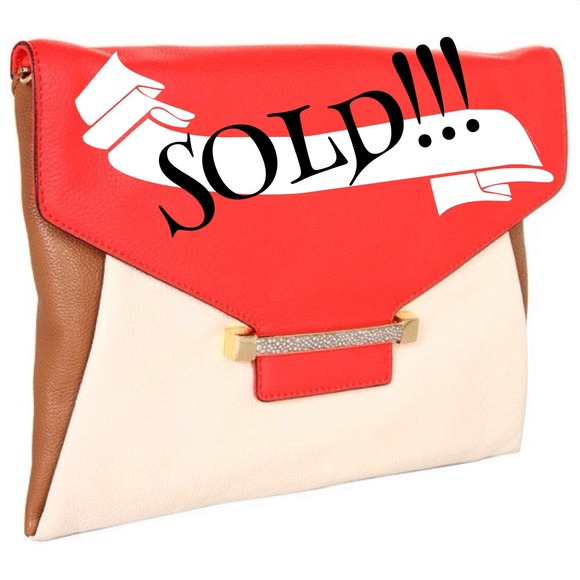 Julia Style Poppy Red Vince Camuto Clutch/Handbag