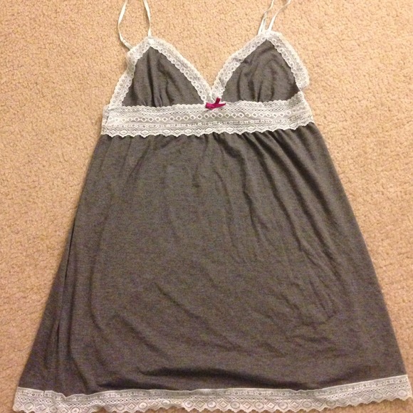 **SOLD** Soft grey nightie with lace detail