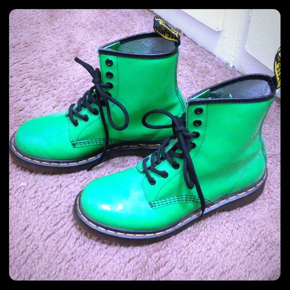 dr martens neon green
