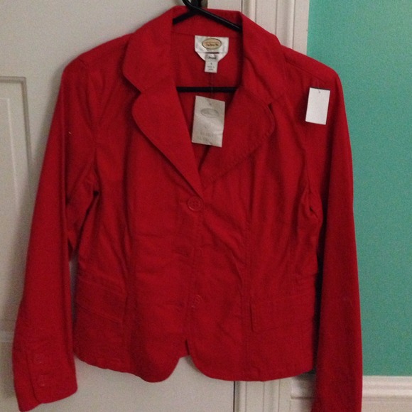 Size 6 talbots red coat
