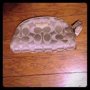 Bundled! Coach Makeup bag/brown MK sunglasses