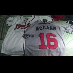 2 Atlanta Braves Home/Away Brian Mccann Jerseys