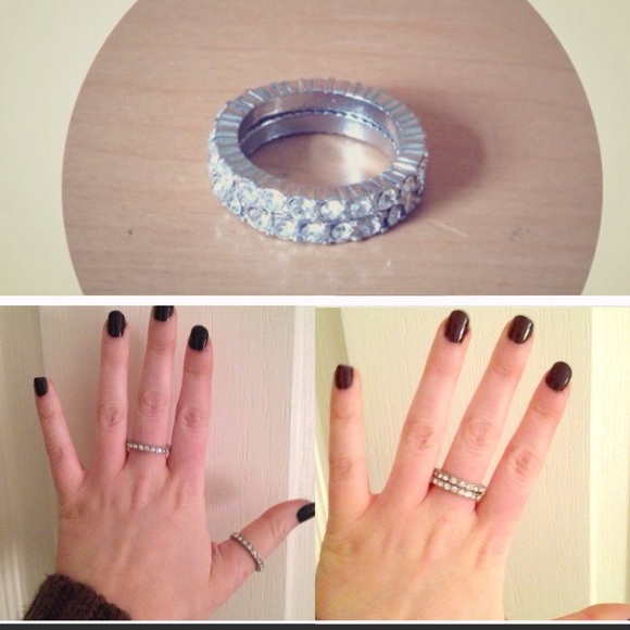 Rhinestone Studded Stackable Rings💎💍 - Picture 2 of 2