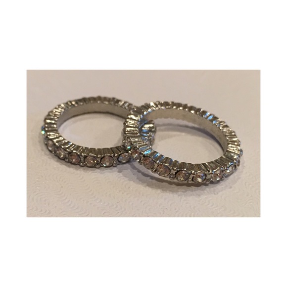 Rhinestone Studded Stackable Rings💎💍 - Picture 1 of 2