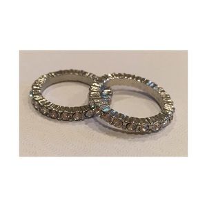 Rhinestone Studded Stackable Rings💎💍