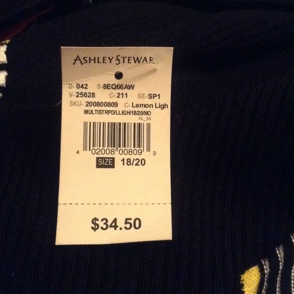 🚫Sold🚫Ashley Stewart Plus Size 18/20 Sweater NWT - Picture 3 of 4