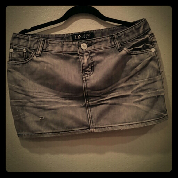 mini jean skirt