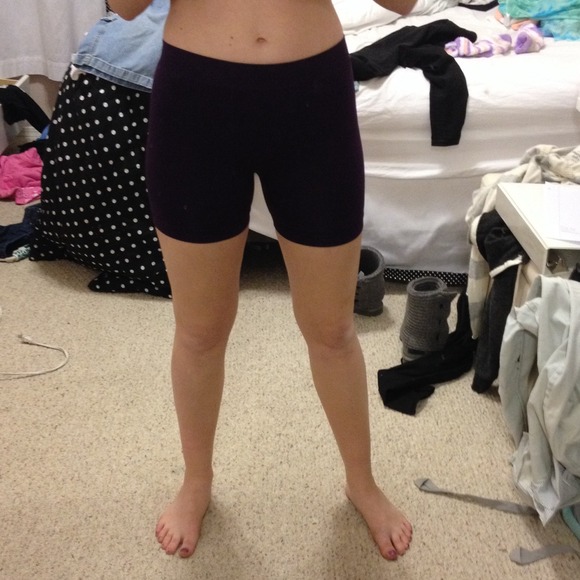 Deep purple athletic shorts