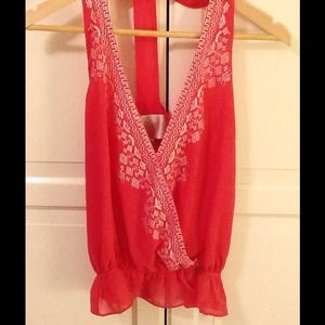 SOLD! NWOT Statement Pink Top