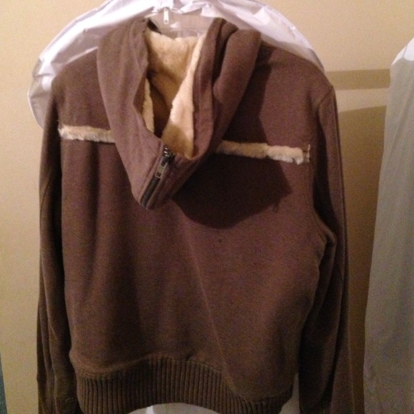 BROWN FUR LINED JUICY COUTURE JACKET - Picture 2 of 4