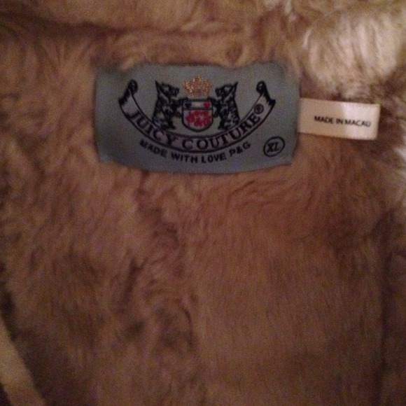 BROWN FUR LINED JUICY COUTURE JACKET - Picture 4 of 4