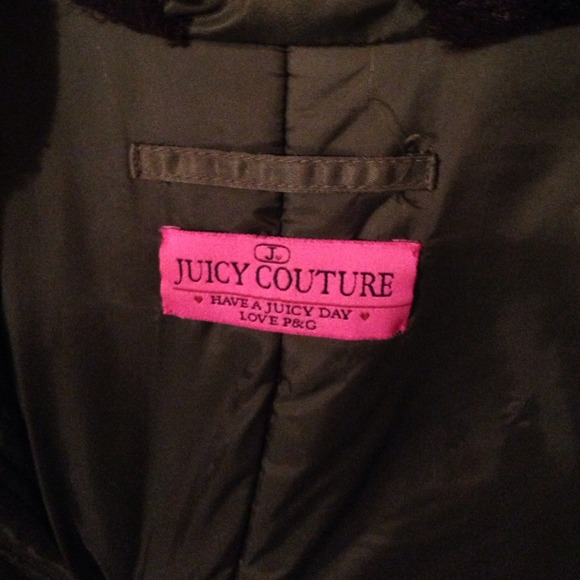 GREEN FUR HOOD JUICY COUTURE JACKET - Picture 3 of 4