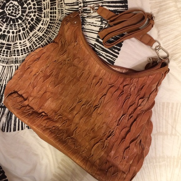 All Leather Chocolate Handbag
