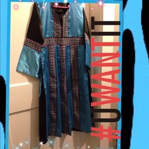 Blue thob with designs nwot