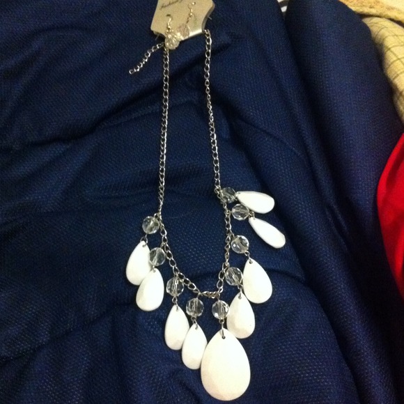Earrings and necklace