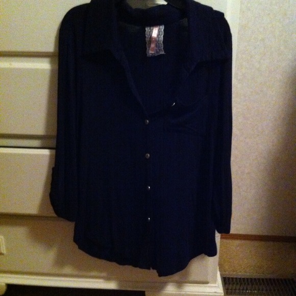 Blue Button-up shirt