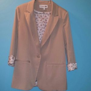 Forever 21 - Tan bird blazer