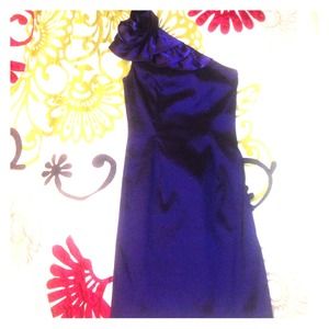 One shoulder cocktail dress