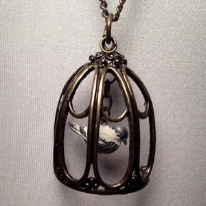 bird in a Cage Necklace