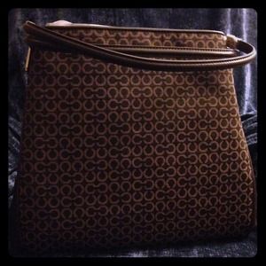 NWT Brown monogrammed Coach purse large