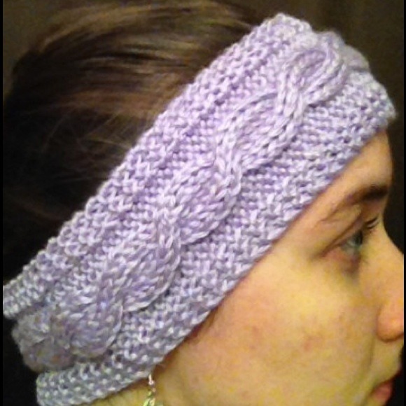 MADE TO ORDER Hand Knit Cable headband/ear warmer - Picture 2 of 4