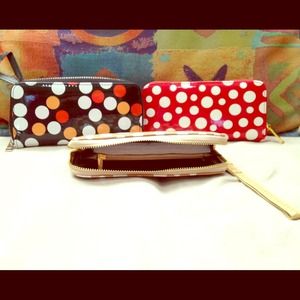 Polka dot wallet/wristlets