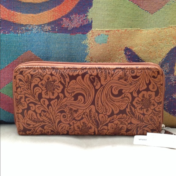 Brown pattern wallet