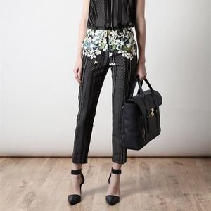 3.1 PHILLIP LIM Floral Printed Silk-blend Trousers