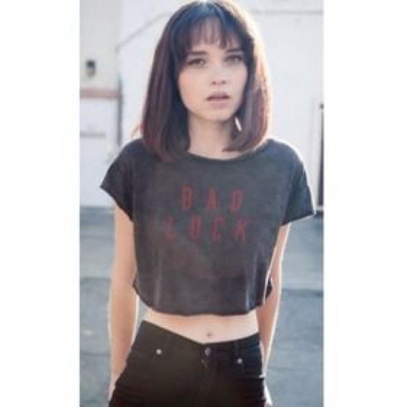 Brandy melville bad luck crop top