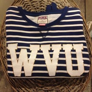 SOLD 💜VS Pink WVU Collegiate Sweater💜