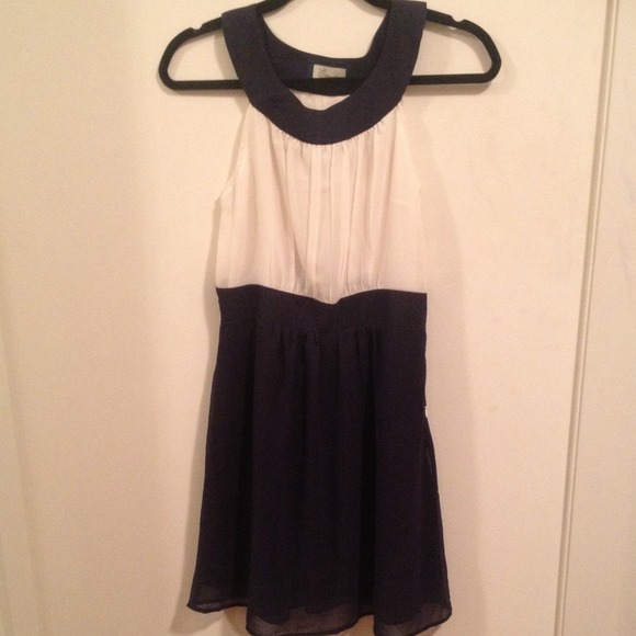 Blue and white Emmelee dress