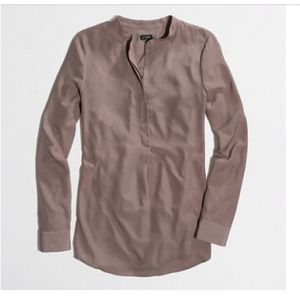 draped popover j. Crew shirt/ crystal necklace