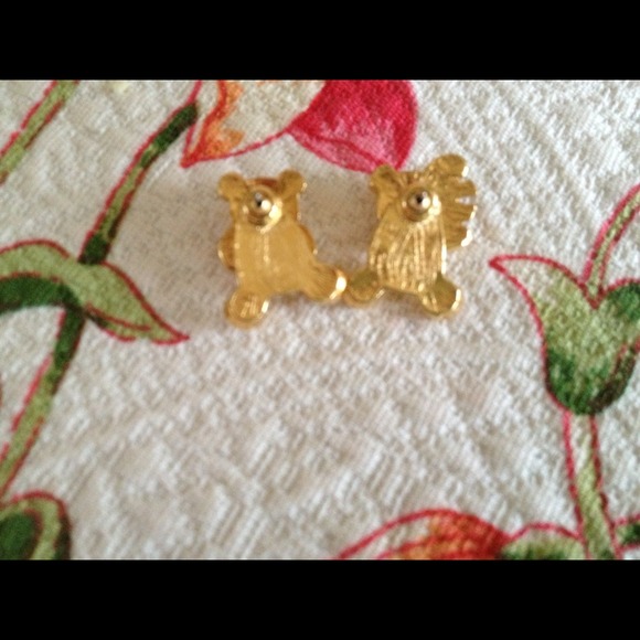 VINTAGE🐻🎀Adorable Teddy Bear/movable earrings - Picture 2 of 4