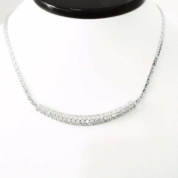 SOLD Swarovski pave necklace