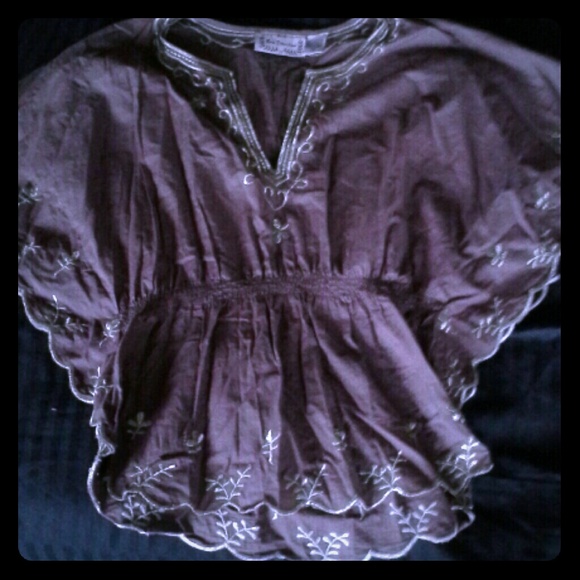 Brown boho shirt