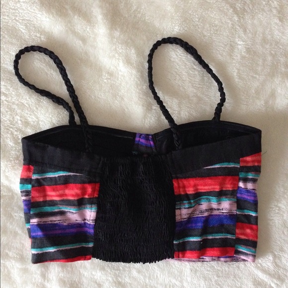 Colorful bustier crop top - Picture 2 of 4