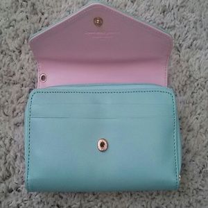 Baby blue wristlet