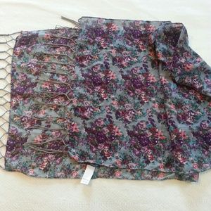 Floral print scarf