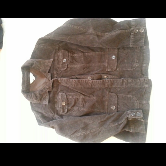 Corduroy military style coat