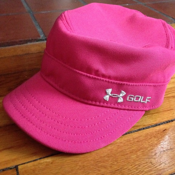Pink under armour hat