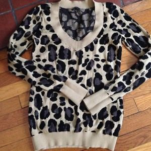 Express leopard sweater