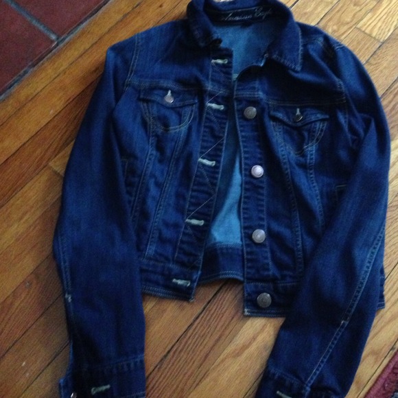 American eagle dark wash denim jean jacket