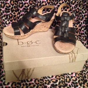 Never worn BOC black sandals